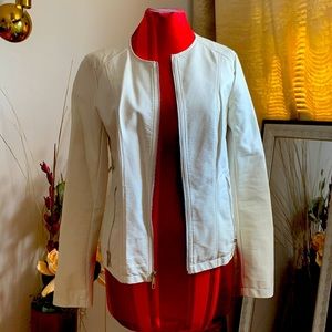 Off white Kenneth Cole leather jacket